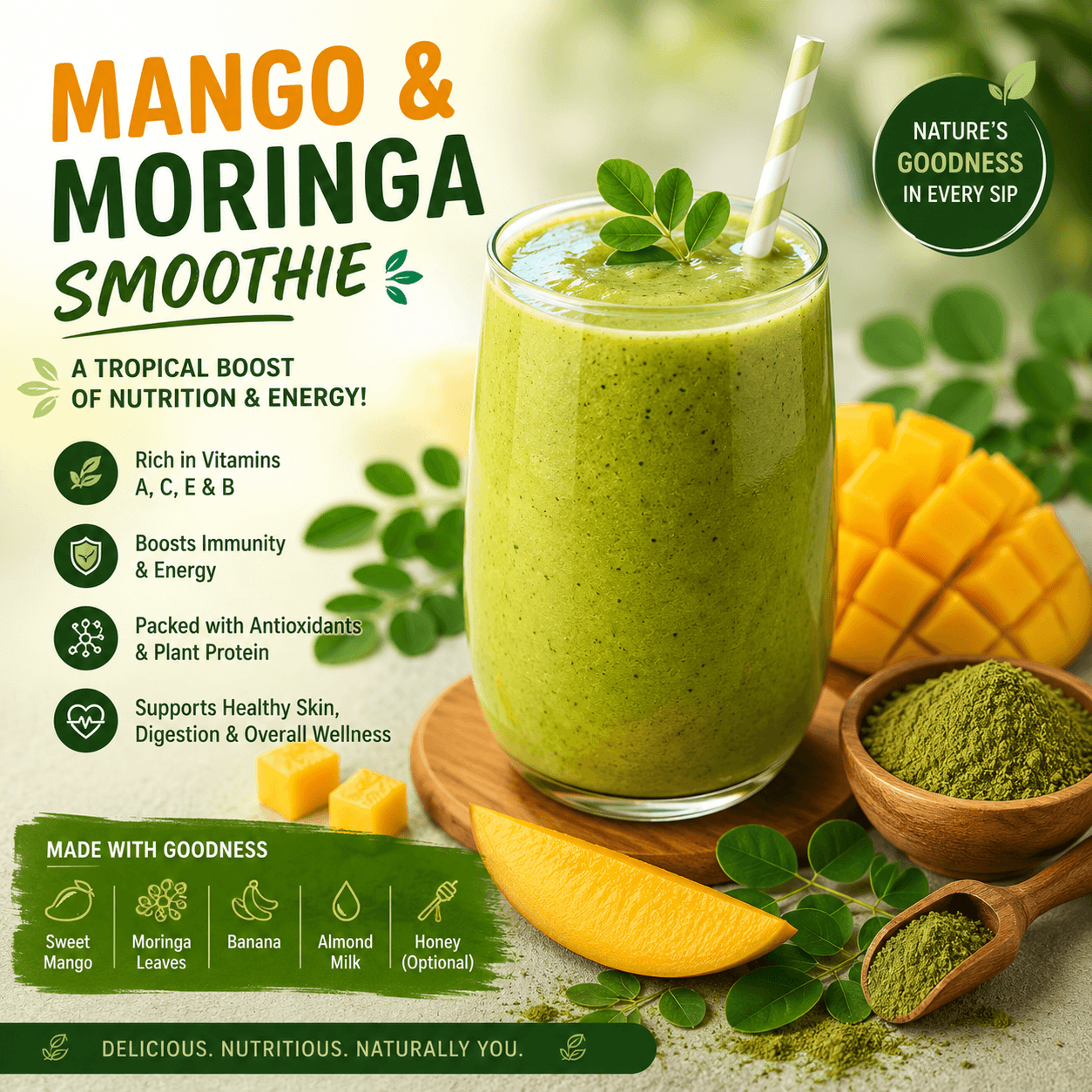 Mango & Moringa Smoothie