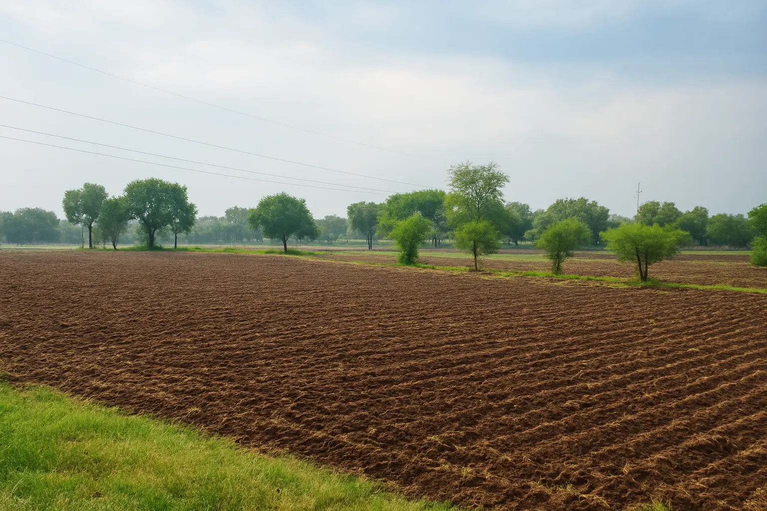 Aerial view of Shigruvedas organic moringa farm in Udaipur Rajasthan